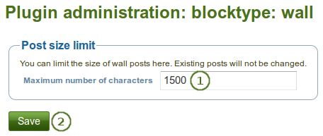 Configure wall settings