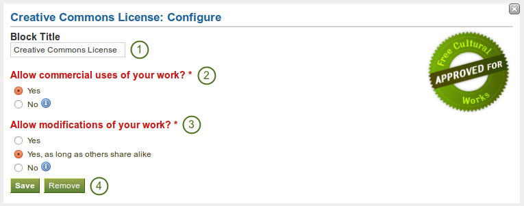 Configure the block Files to download