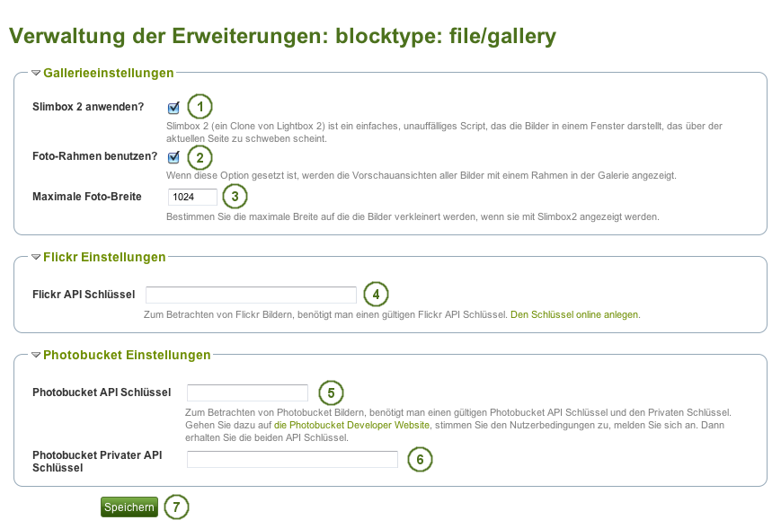 Configure the Image gallery block