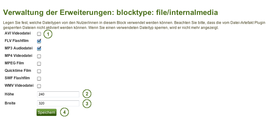 Configure the Embedded media block