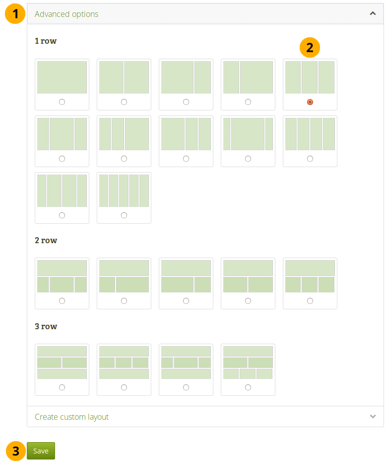 Erweiterte Layout-Optionen