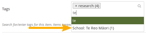 Use institution tags
