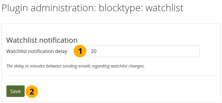 Configure the watchlist settings