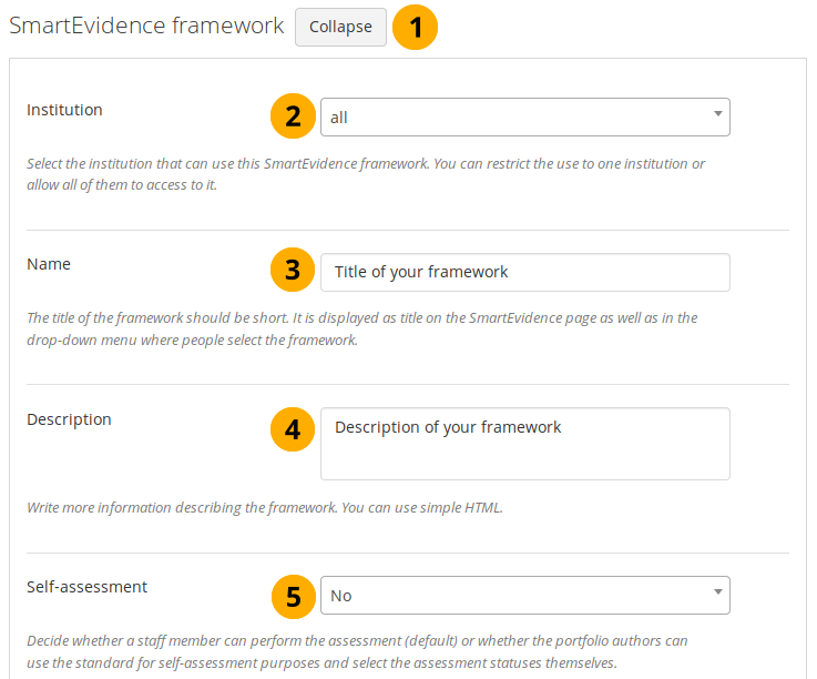 Basic framework information
