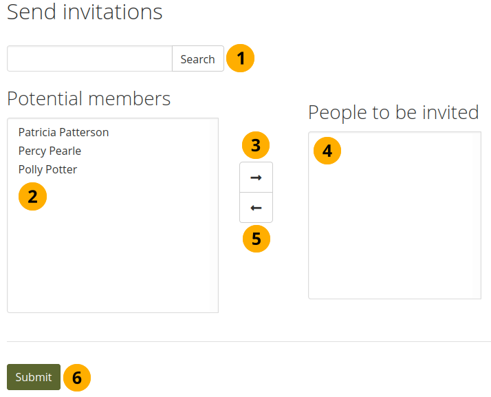 Invite other people to a group