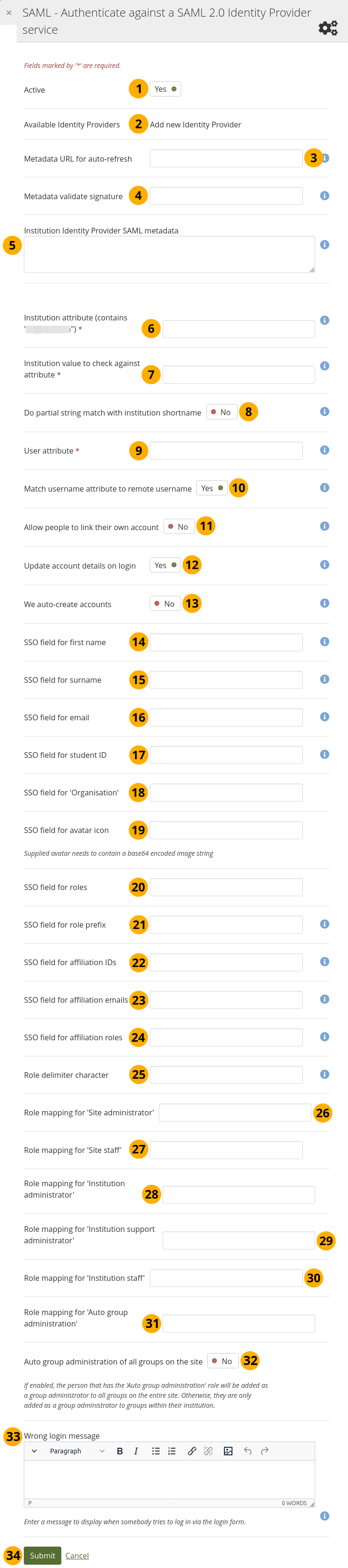 SAML 2.0 Authentifizierung