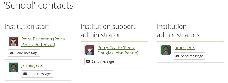 institution homepage