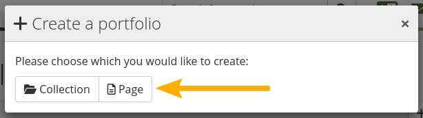 add page or collection