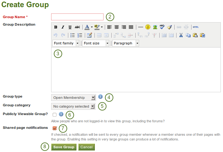 Create a group as a regular user