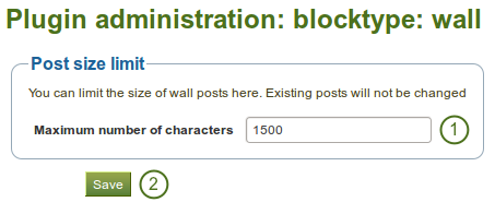 Configure wall settings