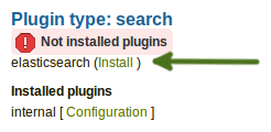 Warning when a plugin is not yet installed