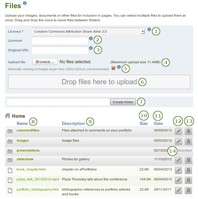 Upload a file