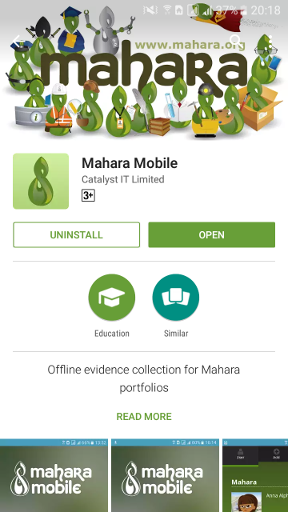 Mahara Mobile on Android