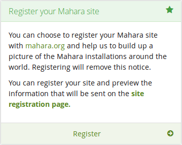 Register your Mahara site