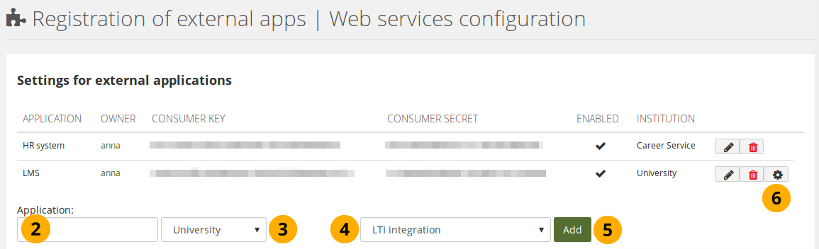 Enable LTI for an institution