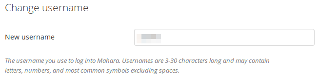 Change username