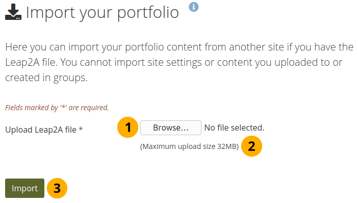 Select a file to import