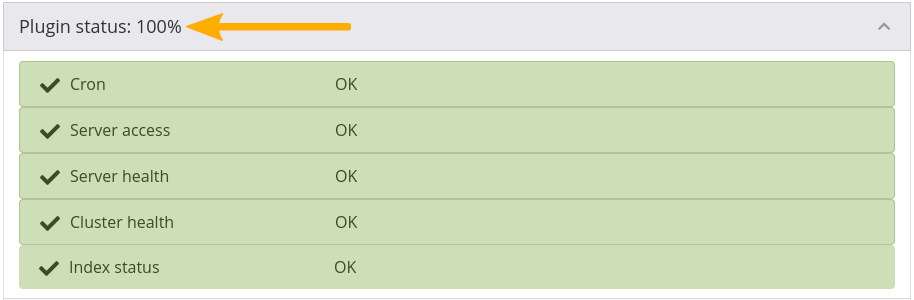 See the status of the Elasticsearch 7 plugin