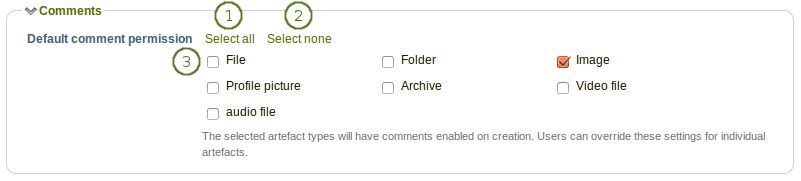Configure the default comment settings for different file types