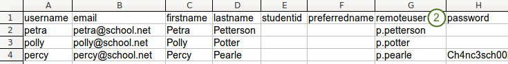 Update the CSV file