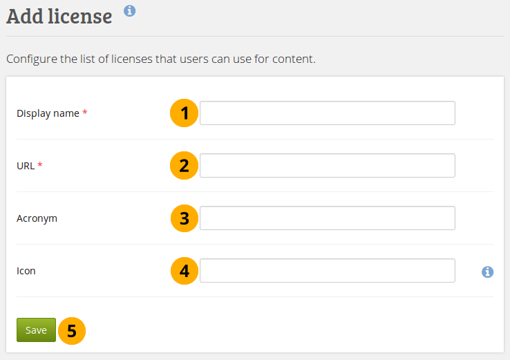 Une nouvelle licence pour le site