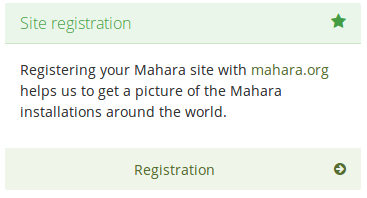 Enregistrer votre site Mahara