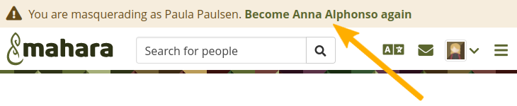 Stop masquerading as another person