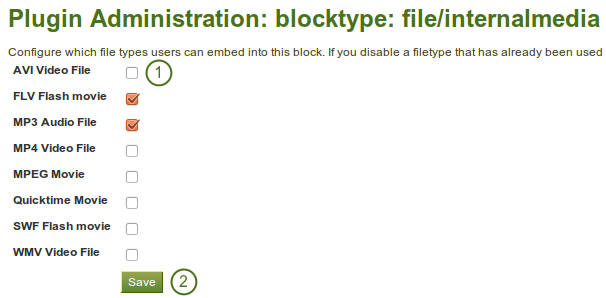 Configure the Embedded Media block