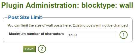 Configure wall settings