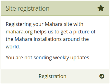 Mahara サイトを登録する