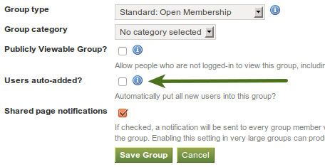 Users auto-add option for site admins