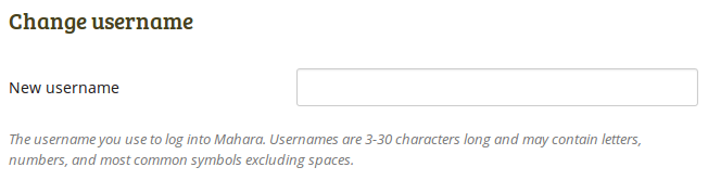 Change username