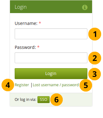 Login form