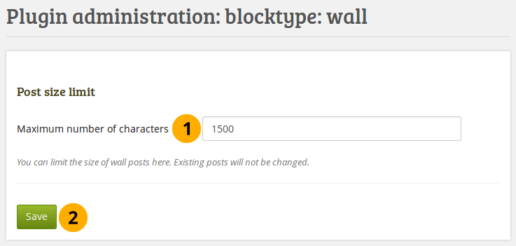 Configure wall settings