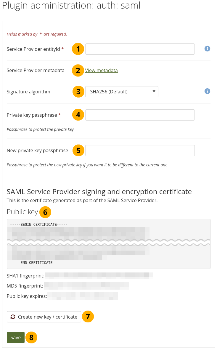 Prepare your site for SAML authentication