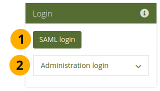 Login form for SSO