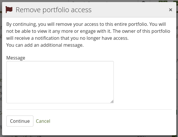 remove my access notification